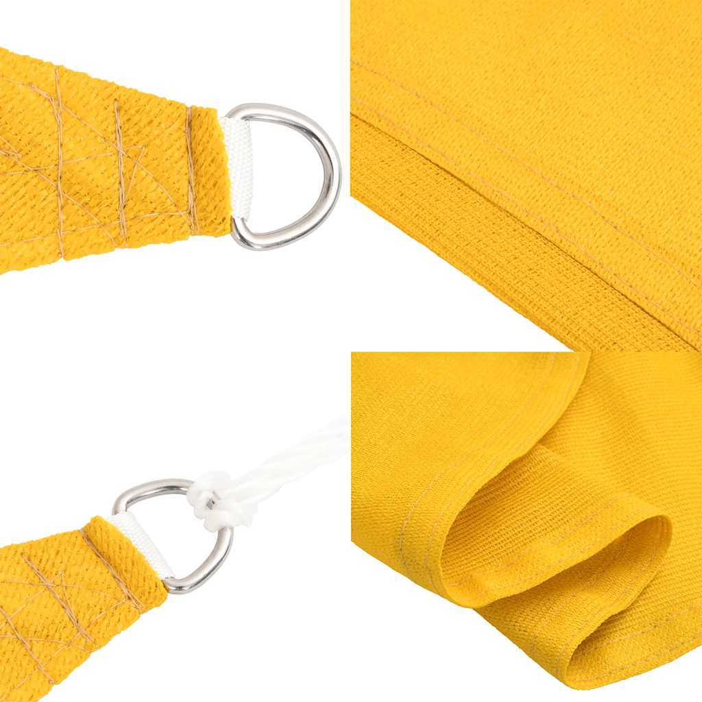 Para-sol estilo vela retangular 160 g/m² 5x8 m PEAD amarelo