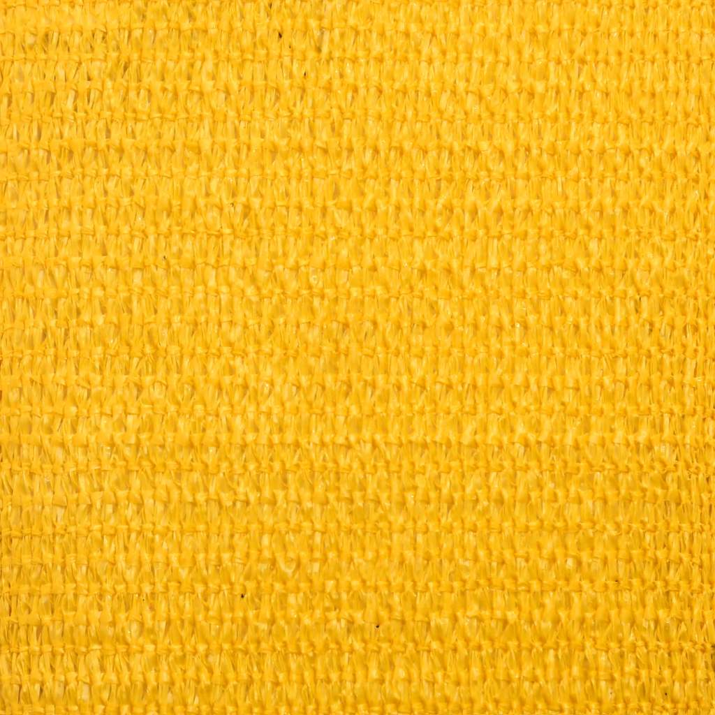 Para-sol estilo vela retangular 160 g/m² 5x8 m PEAD amarelo