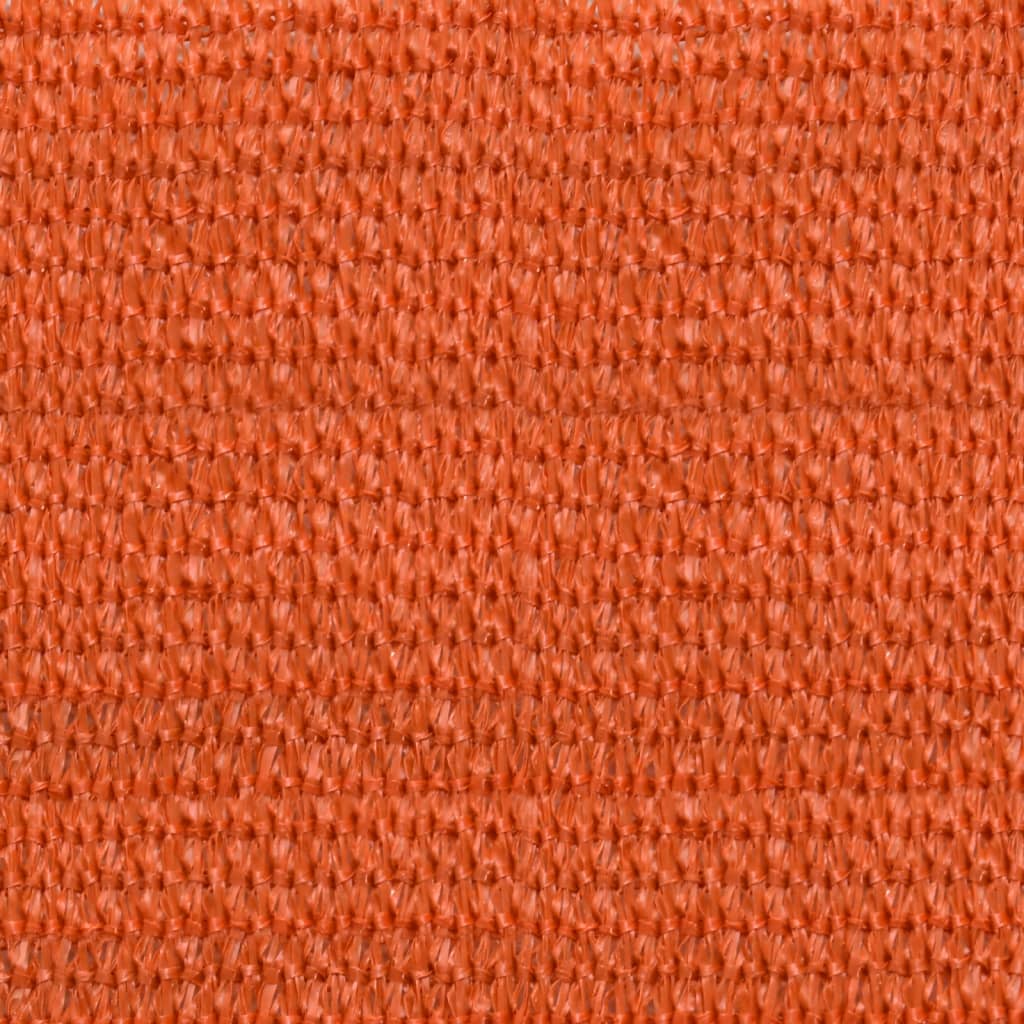Para-sol estilo vela quadrado 160 g/m² 7x7 m PEAD laranja
