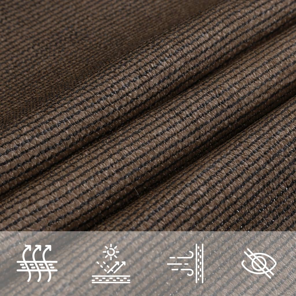 Para-sol estilo vela 160 g/m² 3x5 m PEAD preto