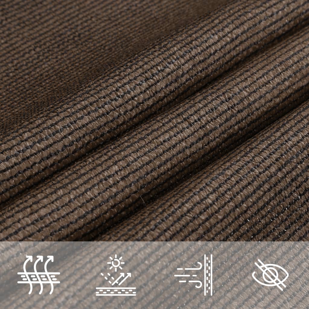 Para-sol estilo vela 160 g/m² 3,5x5 m PEAD preto