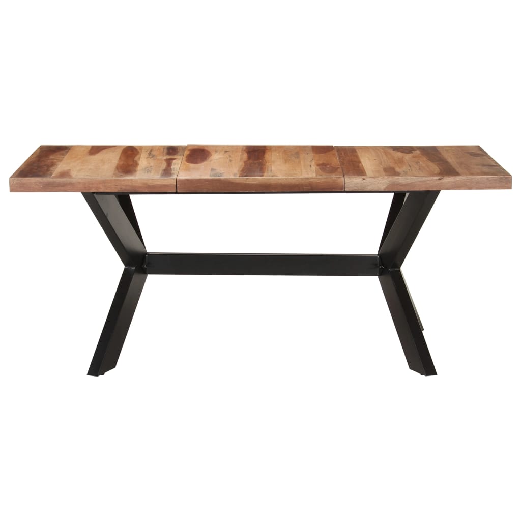 Mesa de jantar 180x90x75 cm madeira maciça c/ acabamento a mel
