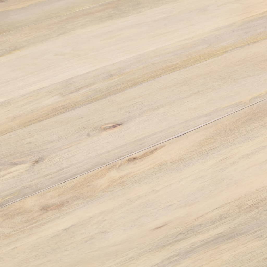 Mesa de jantar redonda 110x76 cm madeira de mangueira maciça