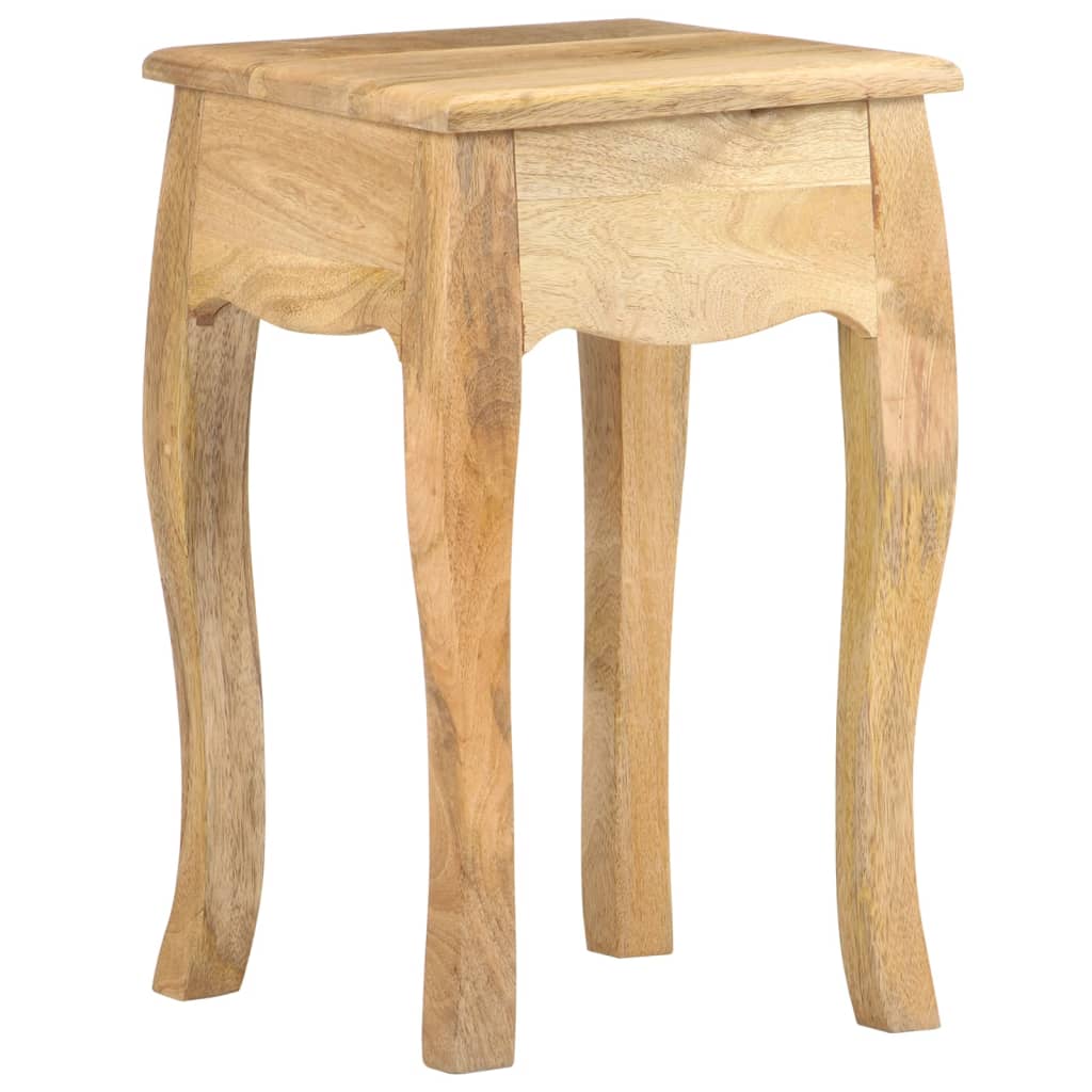 Mesa de cabeceira 28x28x46 cm madeira de mangueira maciça