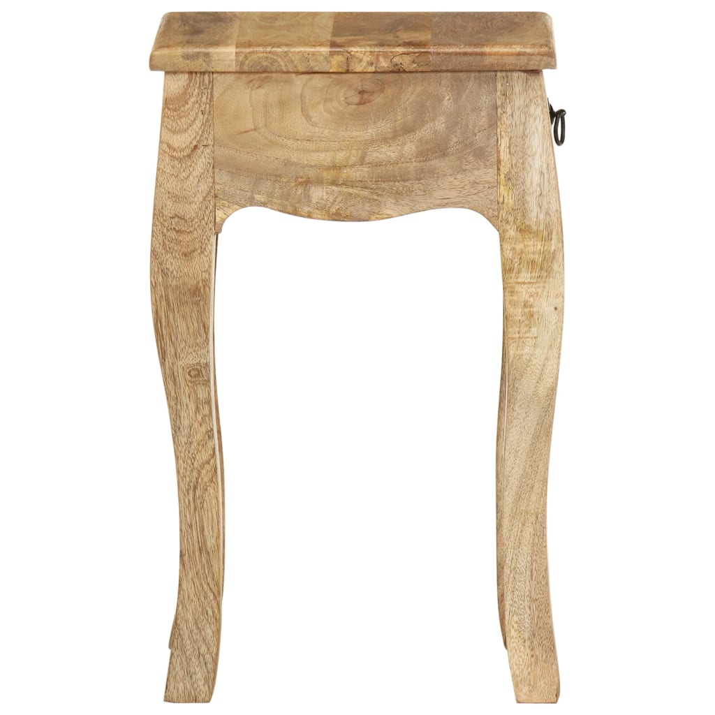 Mesa de cabeceira 28x28x46 cm madeira de mangueira maciça