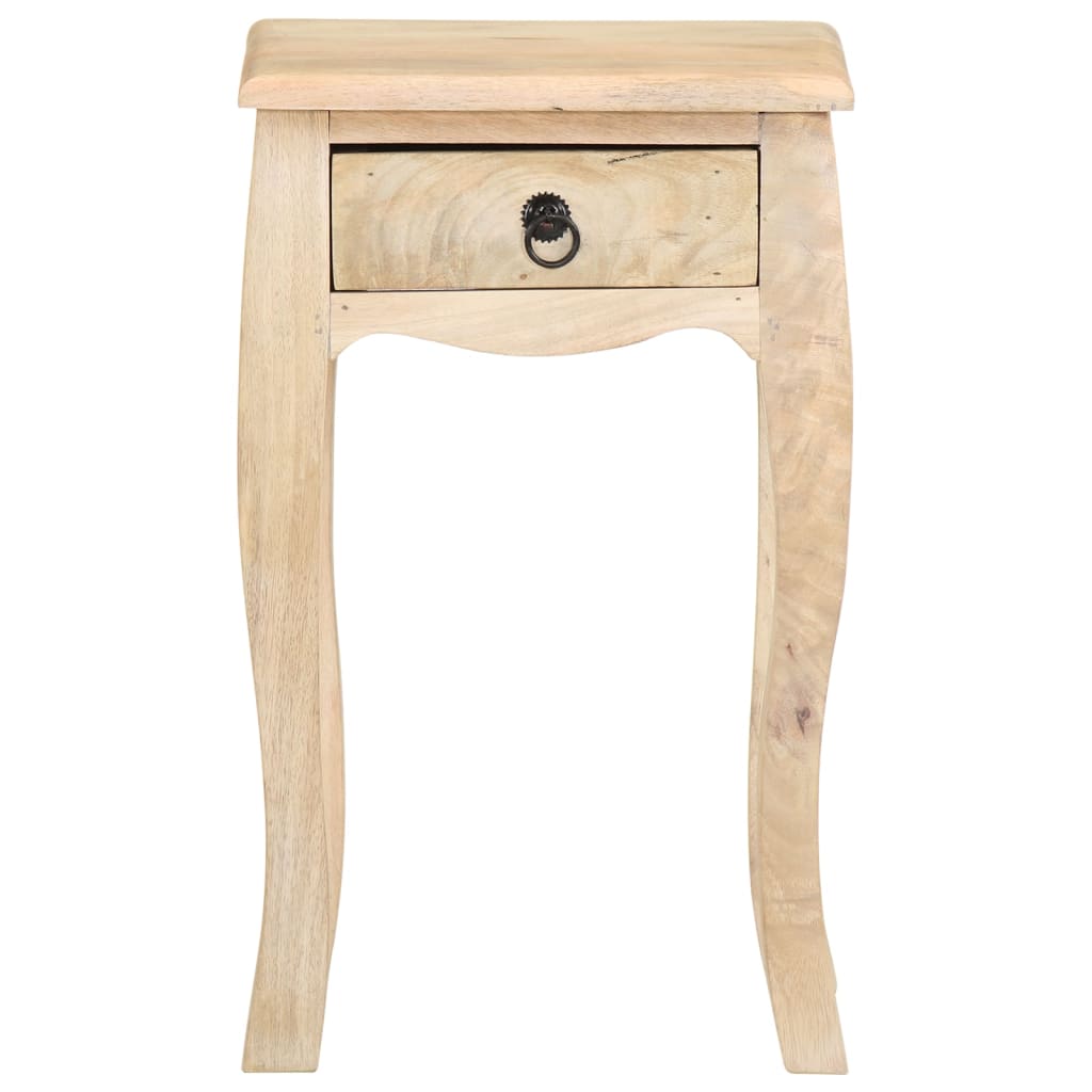 Mesa de cabeceira 28x28x46 cm madeira de mangueira maciça