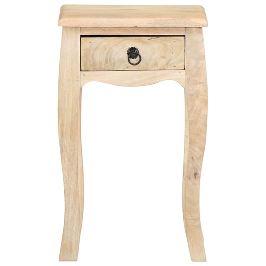 Mesa de cabeceira 28x28x46 cm madeira de mangueira maciça