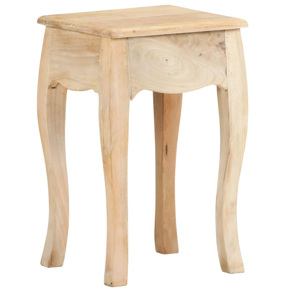 Mesa de cabeceira 28x28x46 cm madeira de mangueira maciça