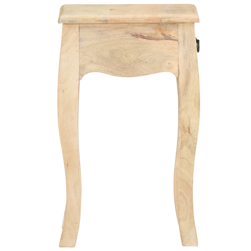Mesa de cabeceira 28x28x46 cm madeira de mangueira maciça