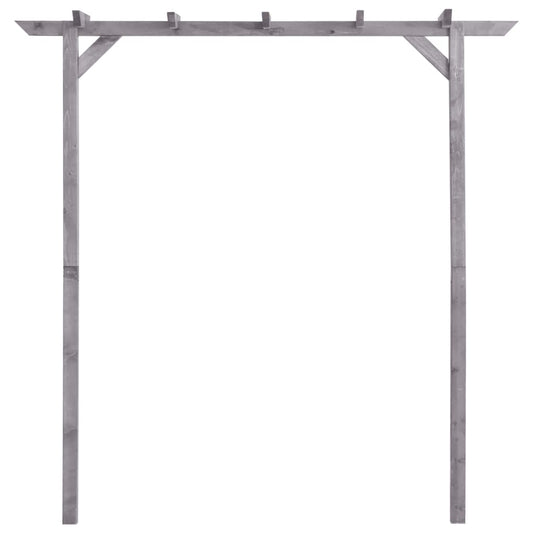 Pérgola de jardim 200x40x205 cm pinho impregnado cinzento