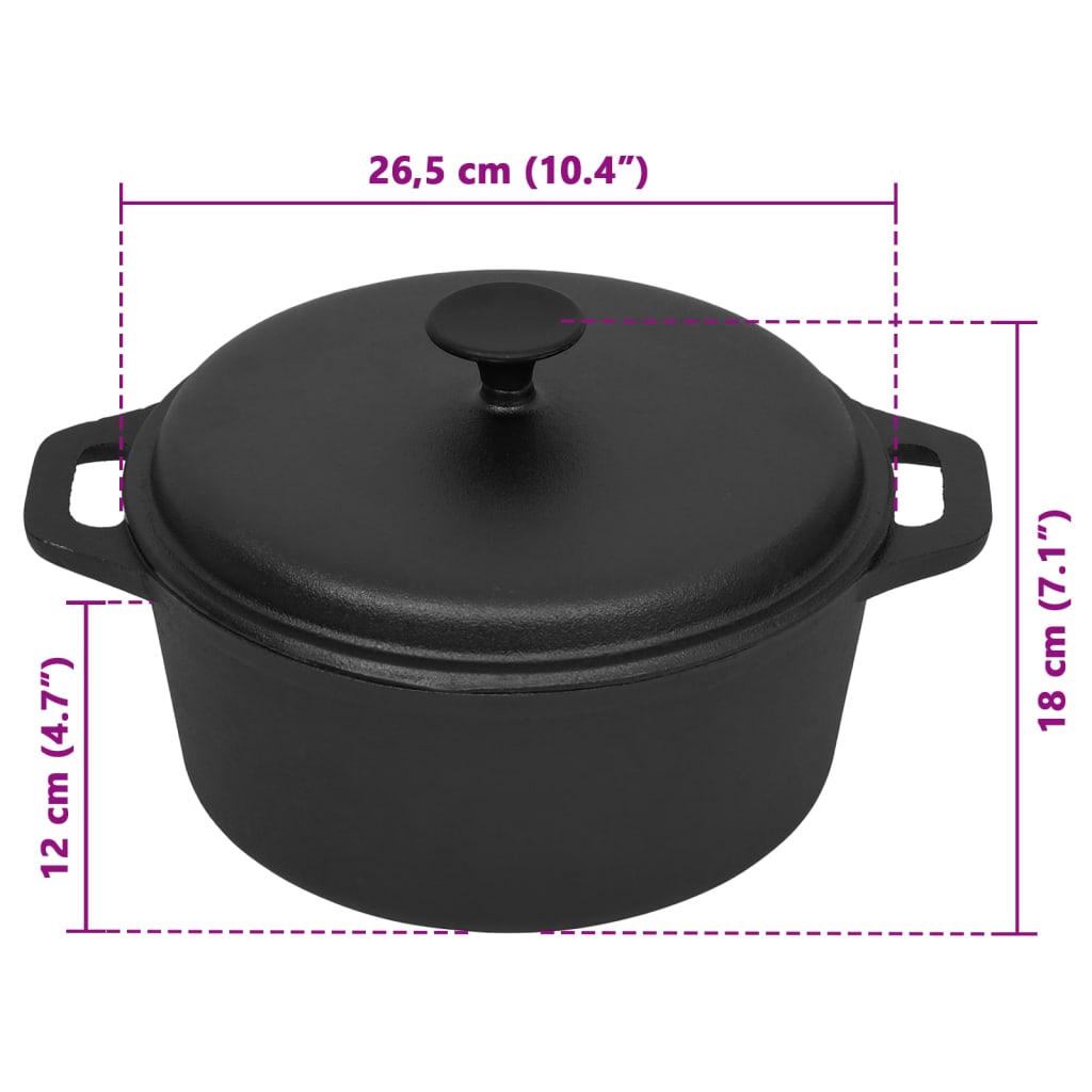 Panela Ø26,5 cm ferro fundido