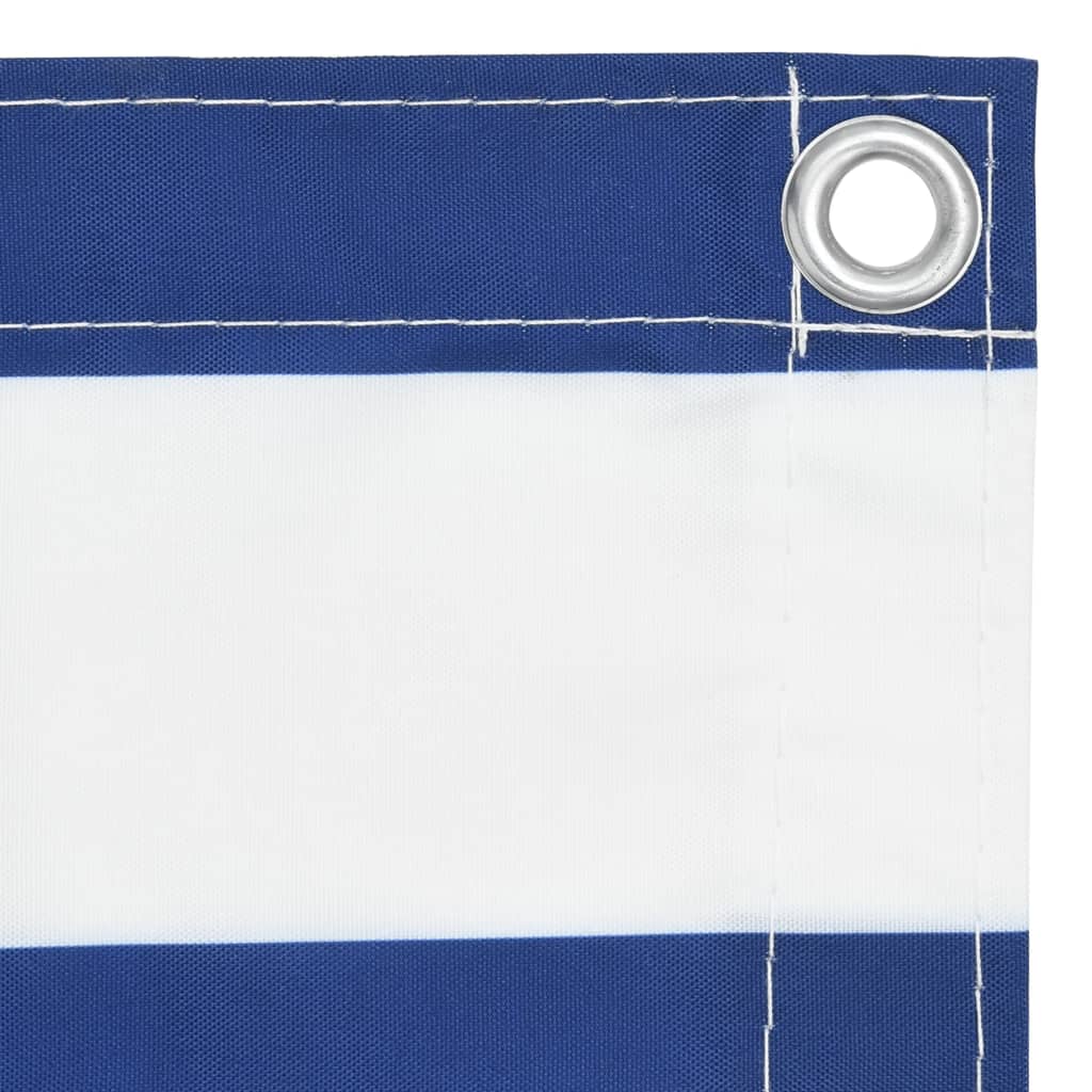 Tela de varanda 90x600 cm tecido Oxford branco e azul