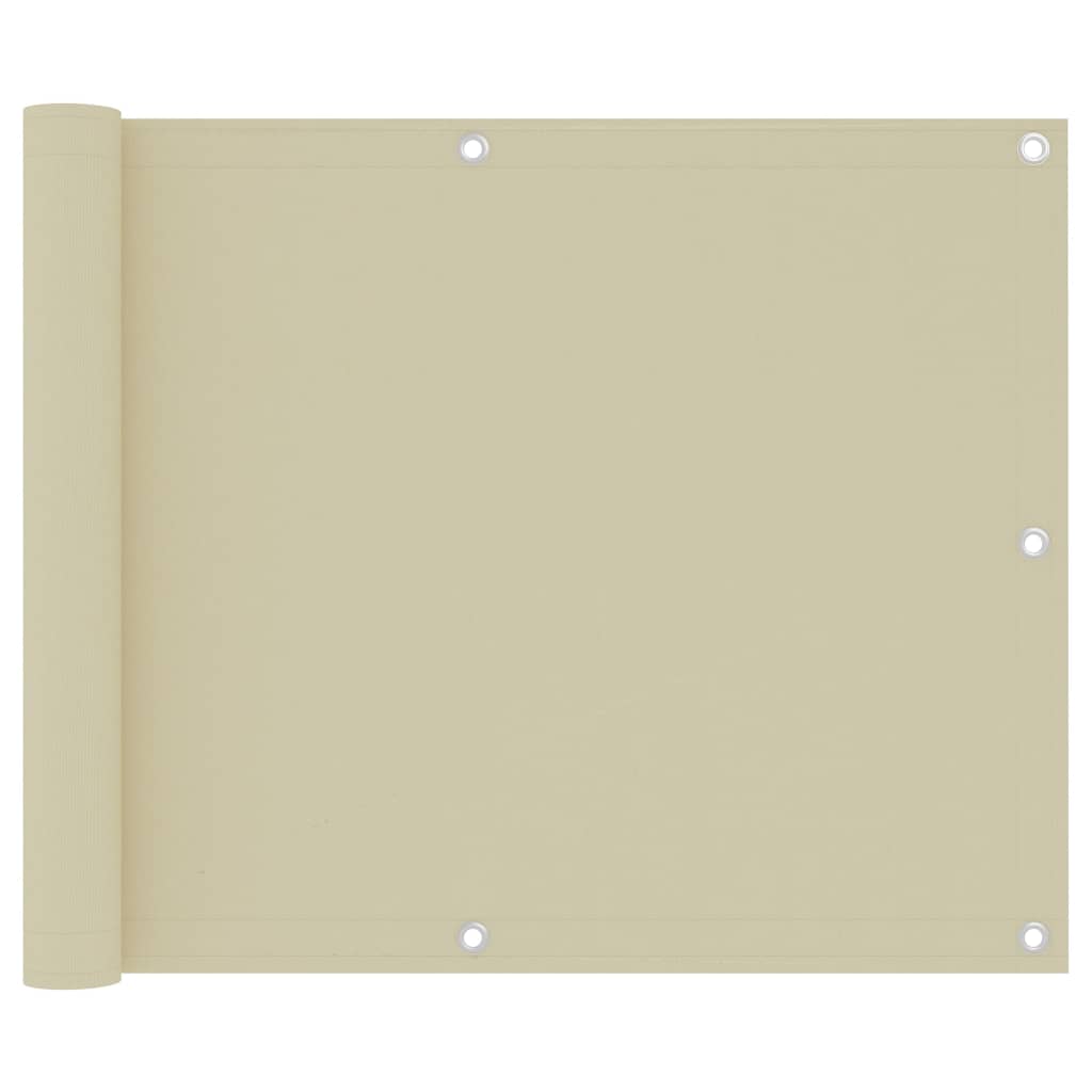 Tela de varanda 75x300 cm tecido Oxford creme