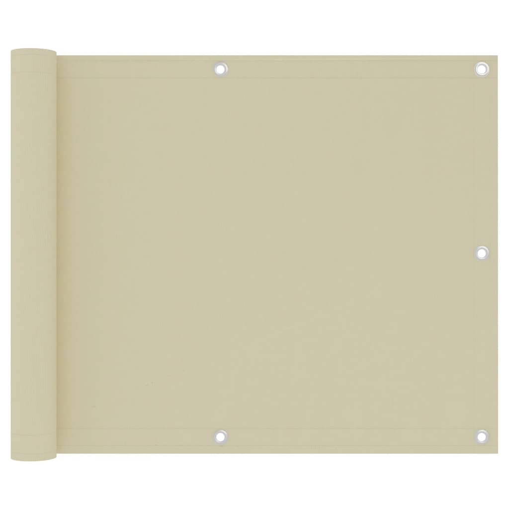 Tela de varanda 75x500 cm tecido Oxford creme