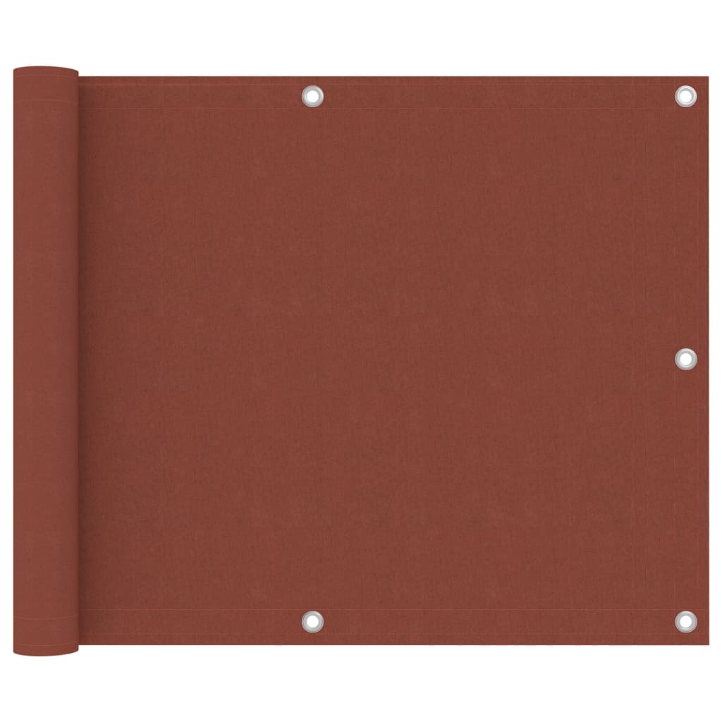 Tela de varanda 75x300 cm tecido Oxford terracota