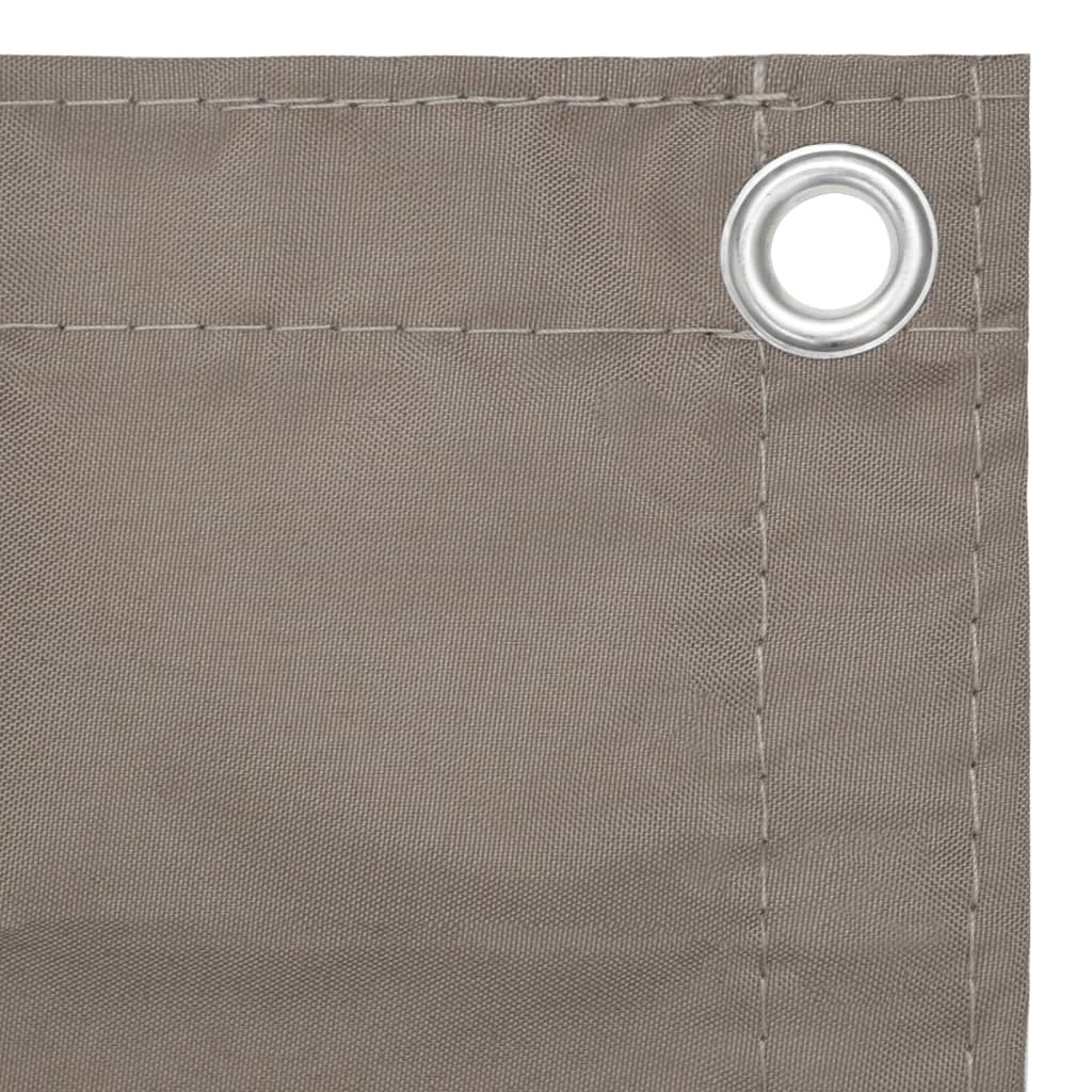 Tela de varanda 90x300 cm tecido Oxford cinzento-acastanhado