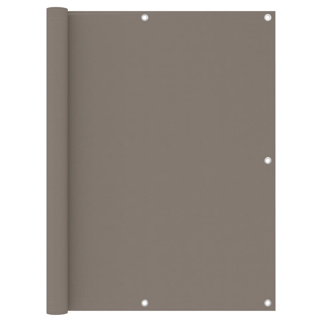 Tela de varanda 120x400 cm tecido Oxford cinzento-acastanhado