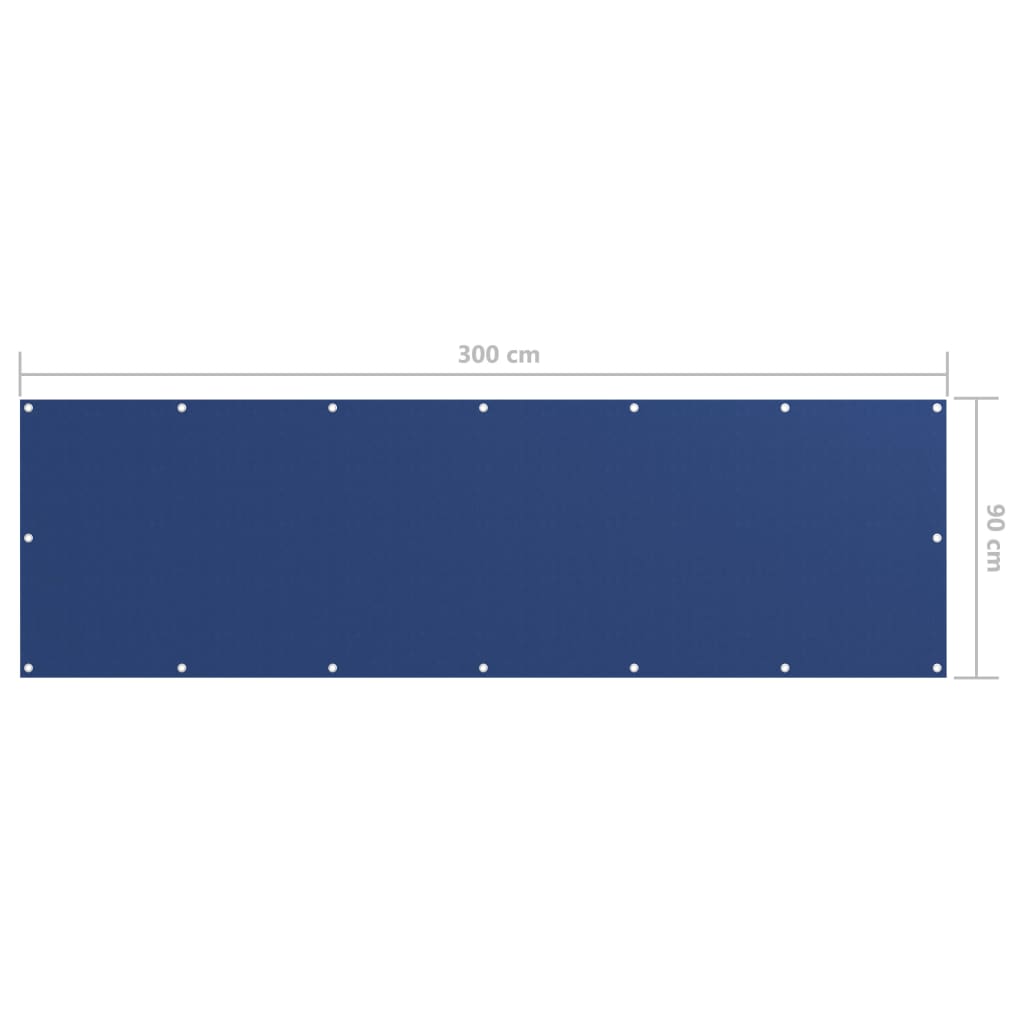 Tela de varanda 90x300 cm tecido Oxford azul