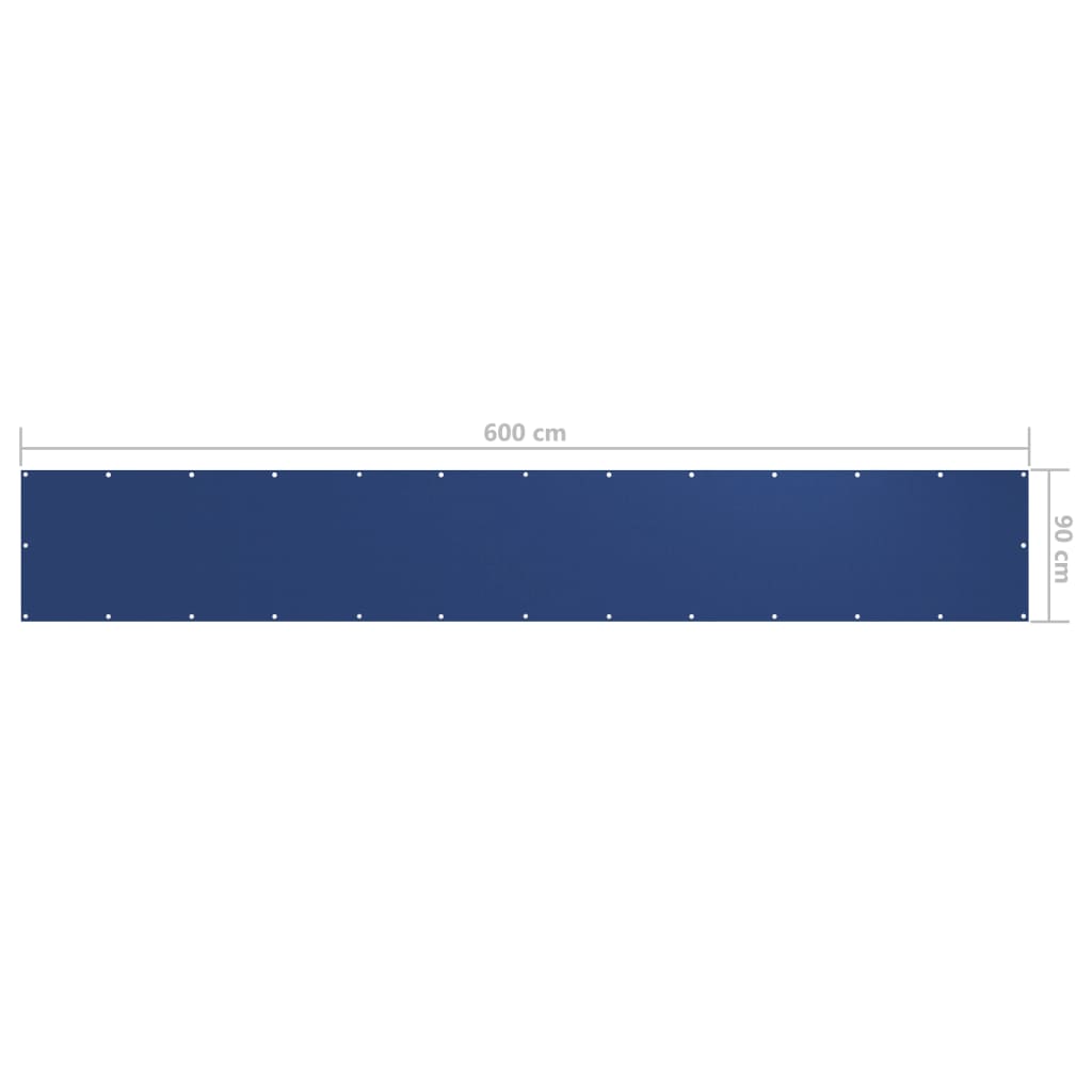 Tela de varanda 90x600 cm tecido Oxford azul