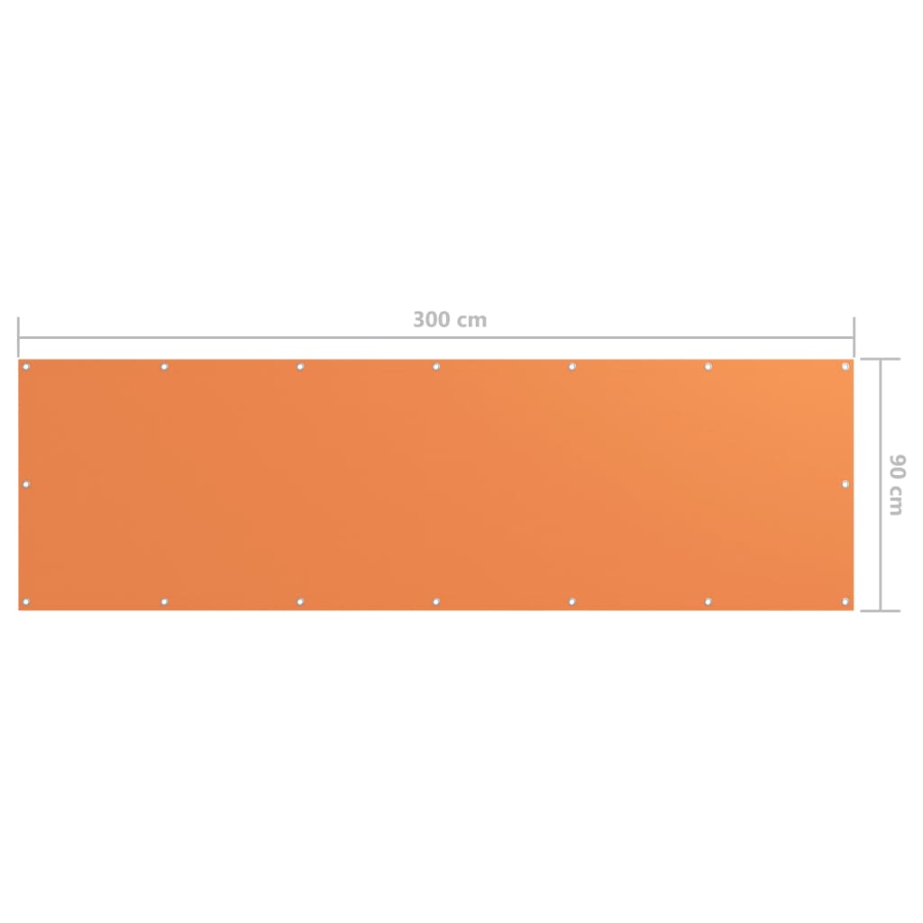 Tela de varanda 90x300 cm tecido Oxford laranja