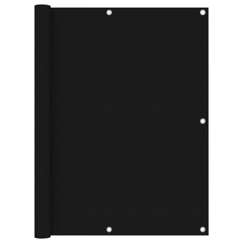 Tela de varanda 120x500 cm tecido Oxford preto