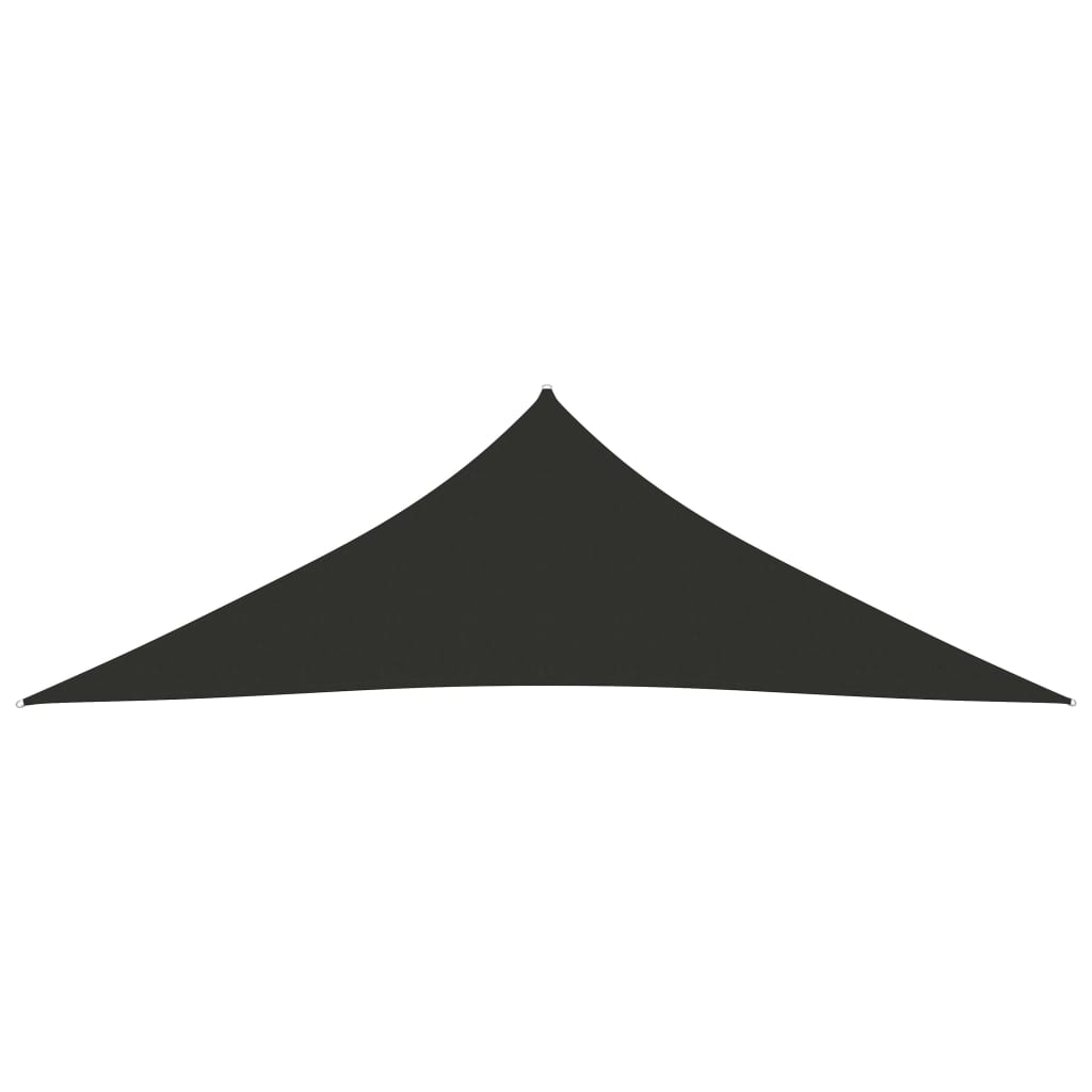 Para-sol estilo vela tecido oxford triangular 5x5x6 m antracite