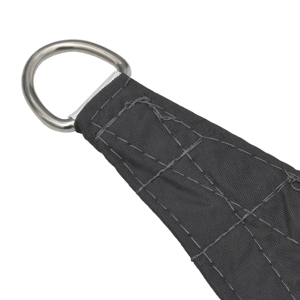 Para-sol estilo vela tecido oxford triangular 5x5x6 m antracite