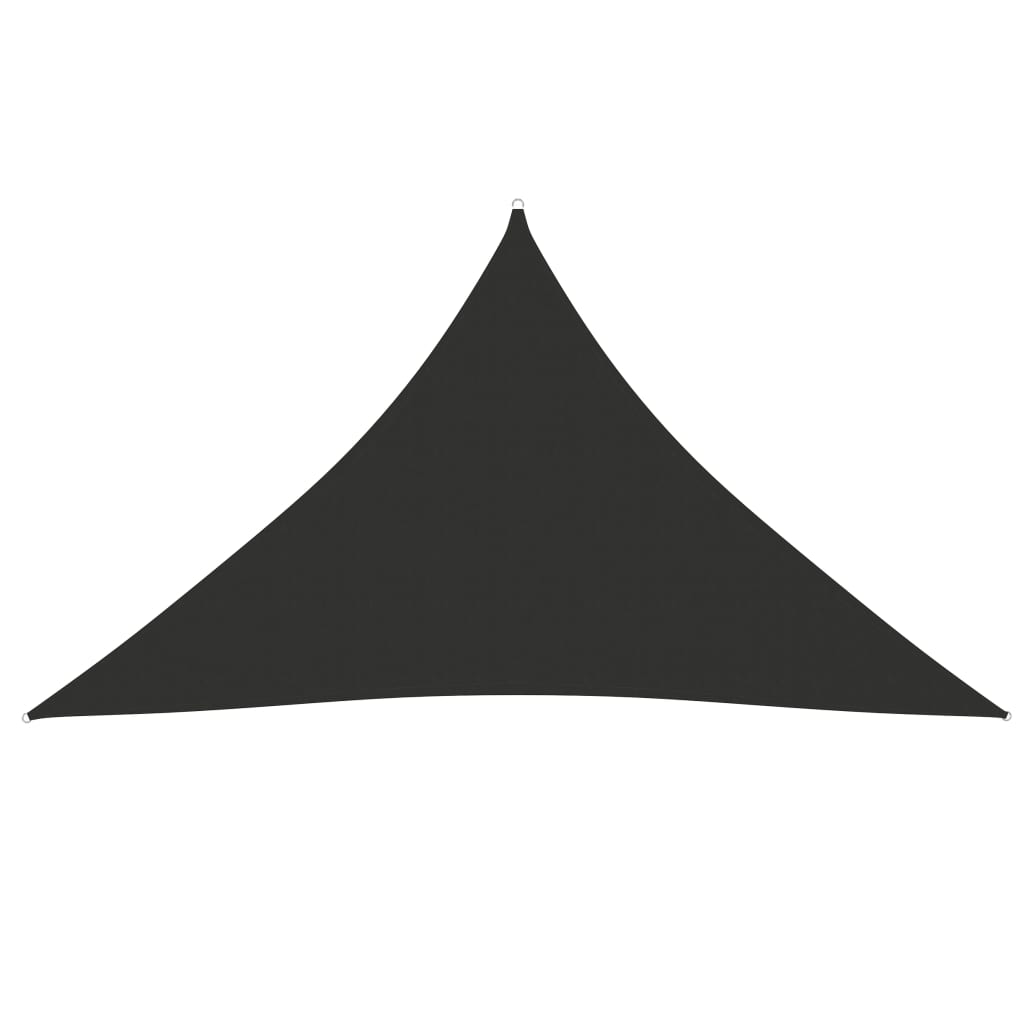 Para-sol estilo vela tecido oxford triangular 5x5x6 m antracite