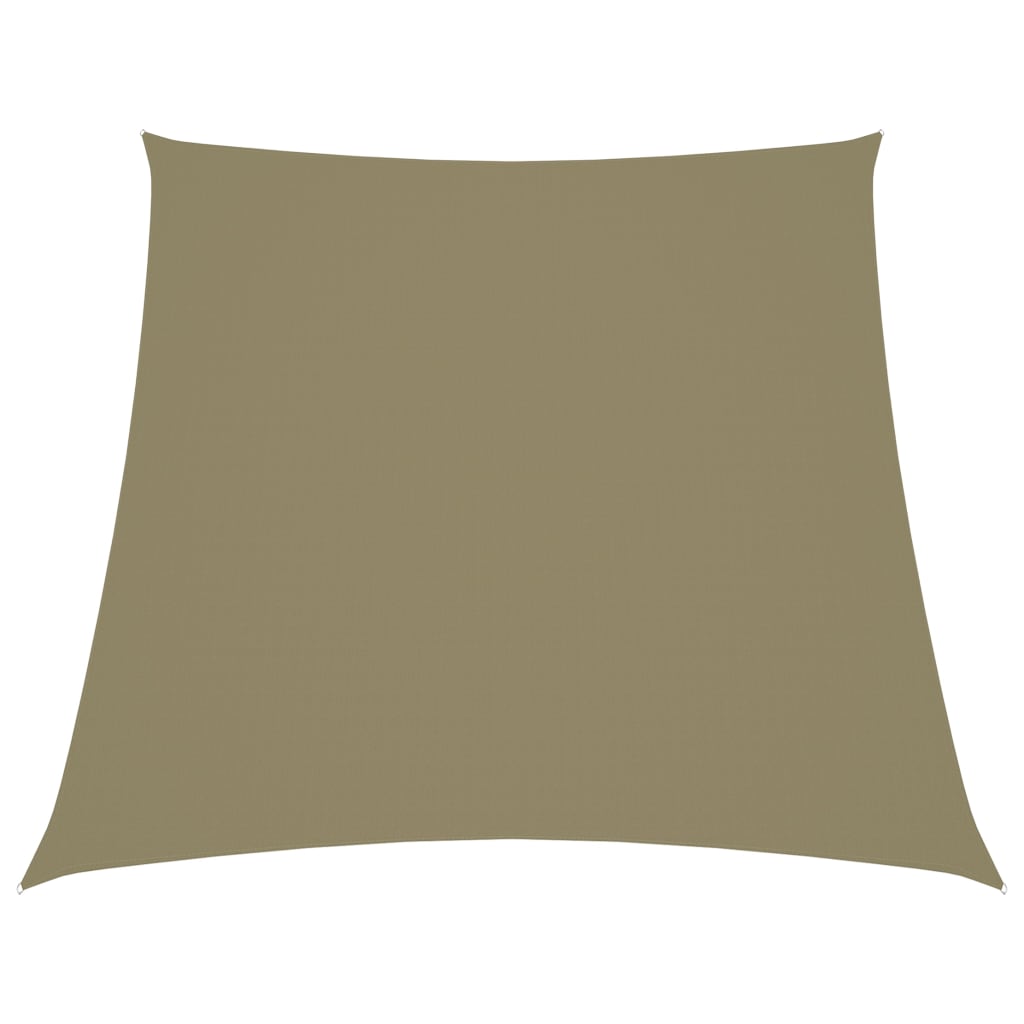 Para-sol estilo vela tecido oxford trapézio 2/4x3 m bege
