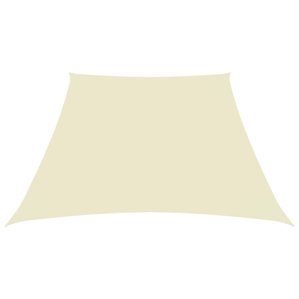 Para-sol estilo vela tecido oxford trapézio 2/4x3 m creme