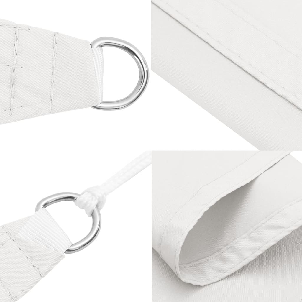 Para-sol estilo vela tecido oxford quadrado 6x6 m branco
