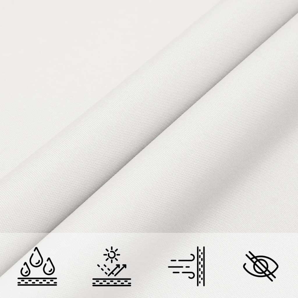 Para-sol estilo vela tecido oxford triangular 3x3x4,24 m branco