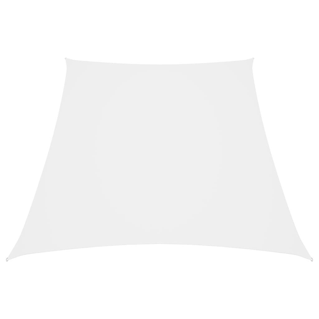 Para-sol estilo vela tecido oxford trapézio 3/4x3 m branco