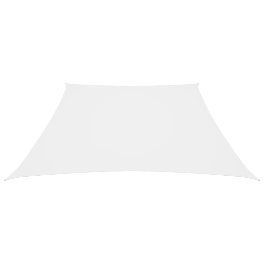 Para-sol estilo vela tecido oxford trapézio 3/4x3 m branco