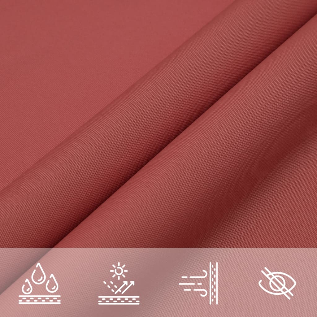 Para-sol estilo vela tecido oxford retangular 2,5x4 m terracota