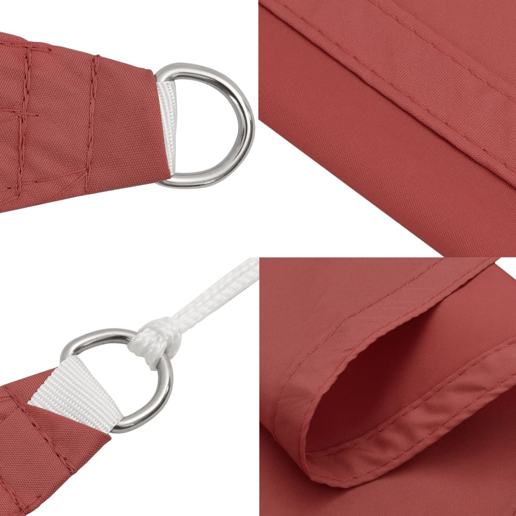 Guarda-Sol estilo vela tecido Oxford retangular 5x6 m terracota