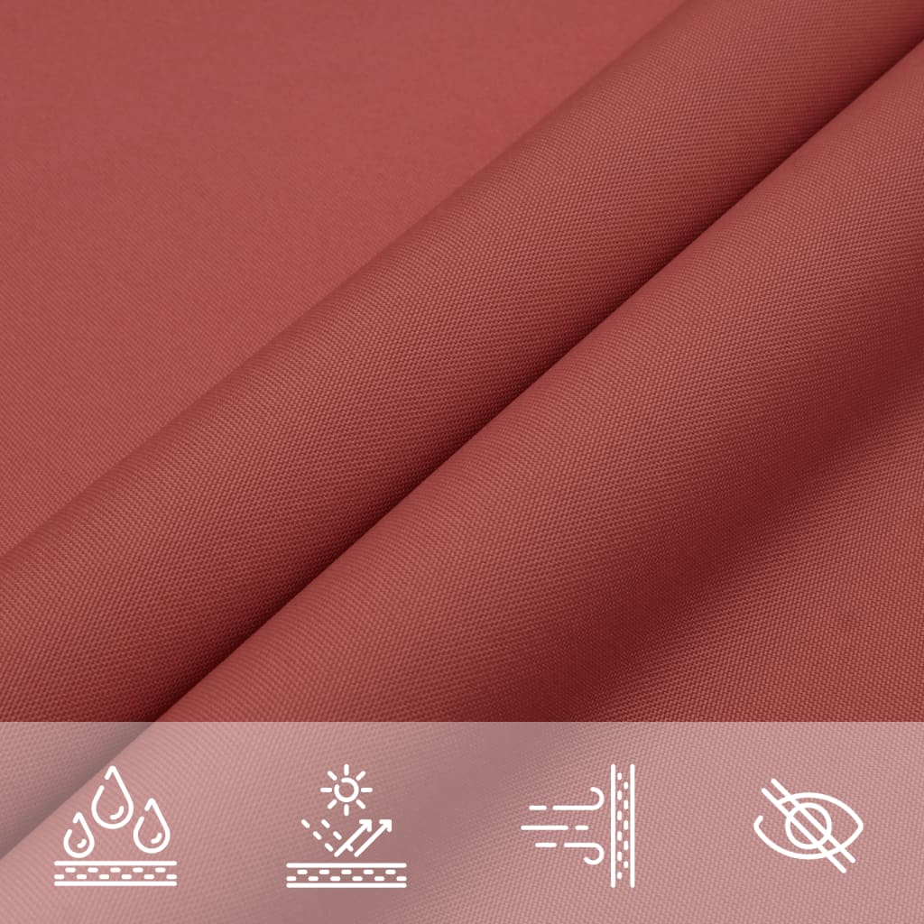 Para-sol vela tecido oxford triangular 3x3x4,24 m terracota