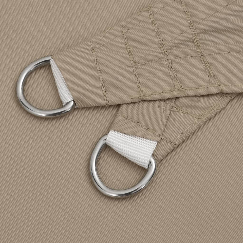 Para-sol vela tecido oxford retangular 2,5x3 cinza-acastanhado