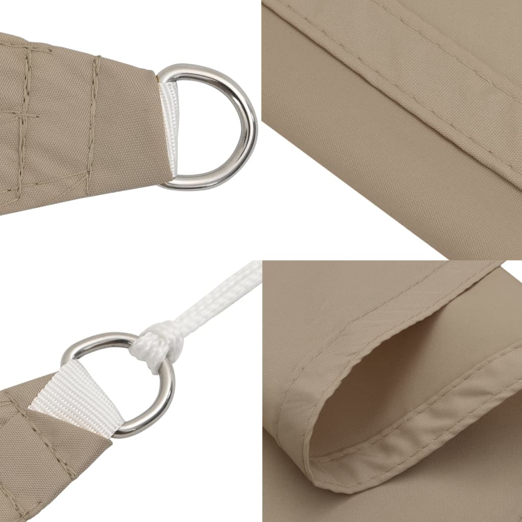 Para-sol vela tecido oxford triangular 2,5x2,5x3,5 m cinza-aca.