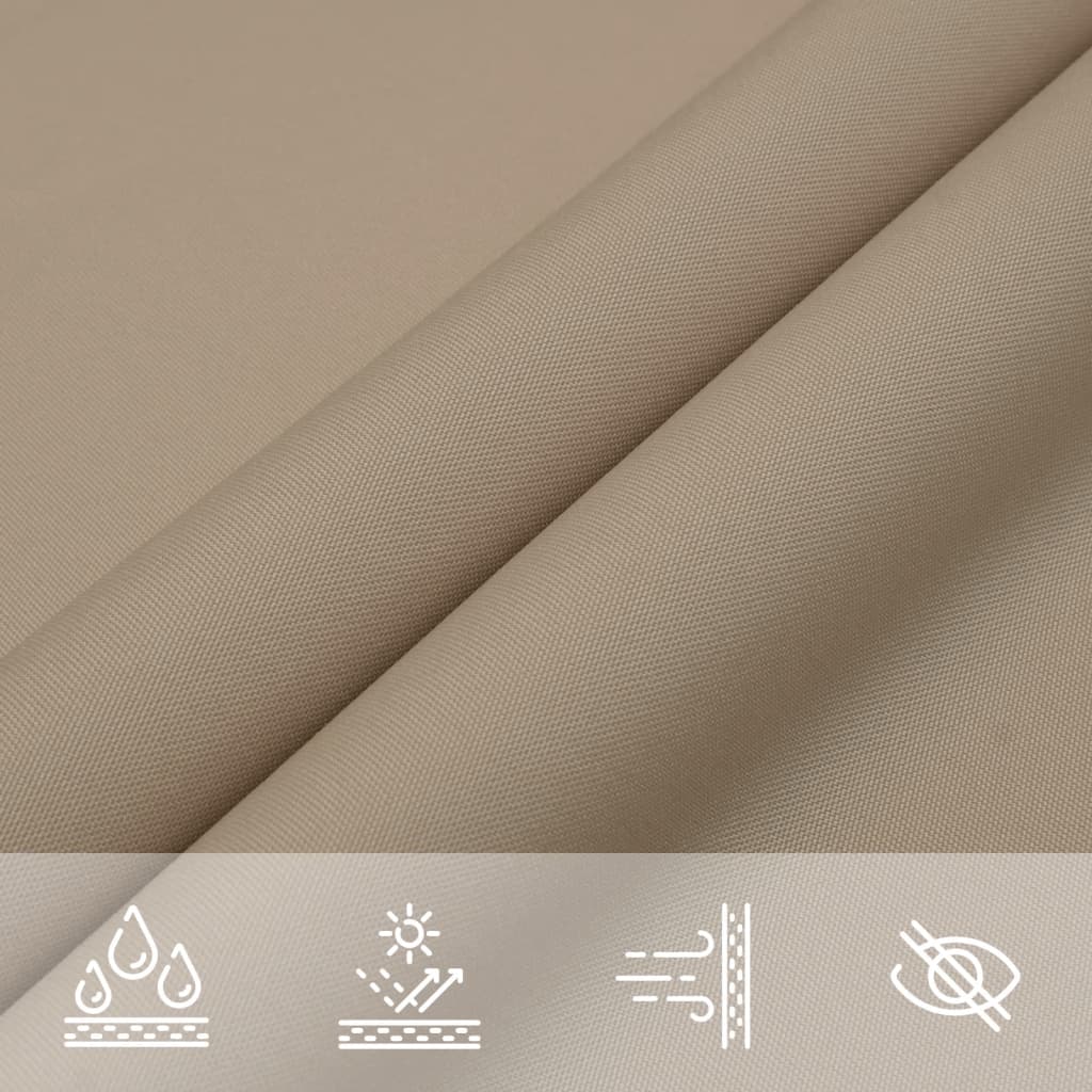 Para-sol vela tecido oxford triangular 3x4x4 m cinza-acast.