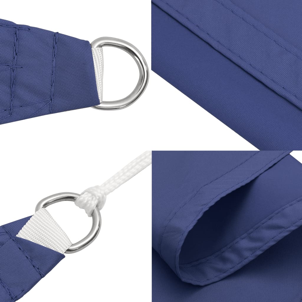 Para-sol estilo vela tecido oxford retangular 2x4,5 m azul