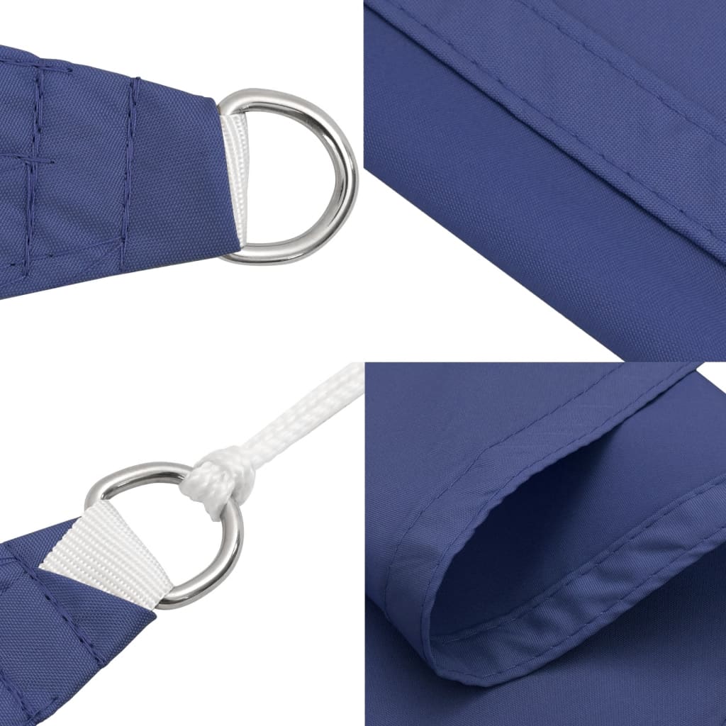 Para-sol estilo vela tecido oxford retangular 3x6 m azul