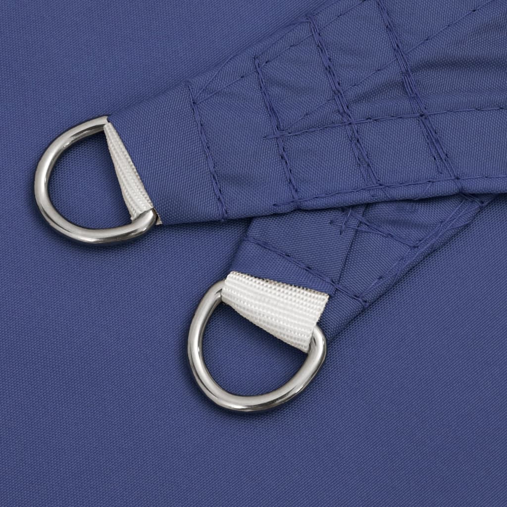 Para-sol estilo vela tecido oxford triangular 3,5x3,5x4,9m azul