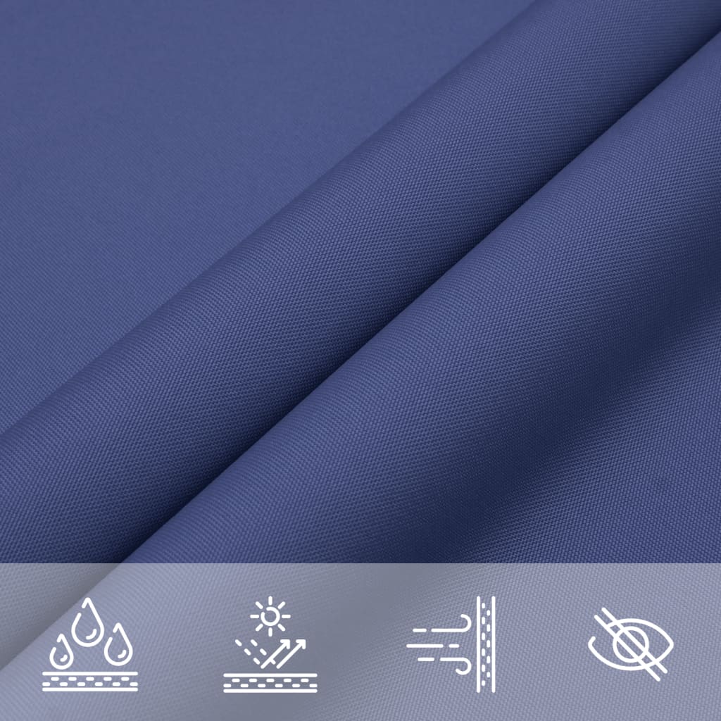 Para-sol estilo vela tecido oxford triangular 3,5x3,5x4,9m azul