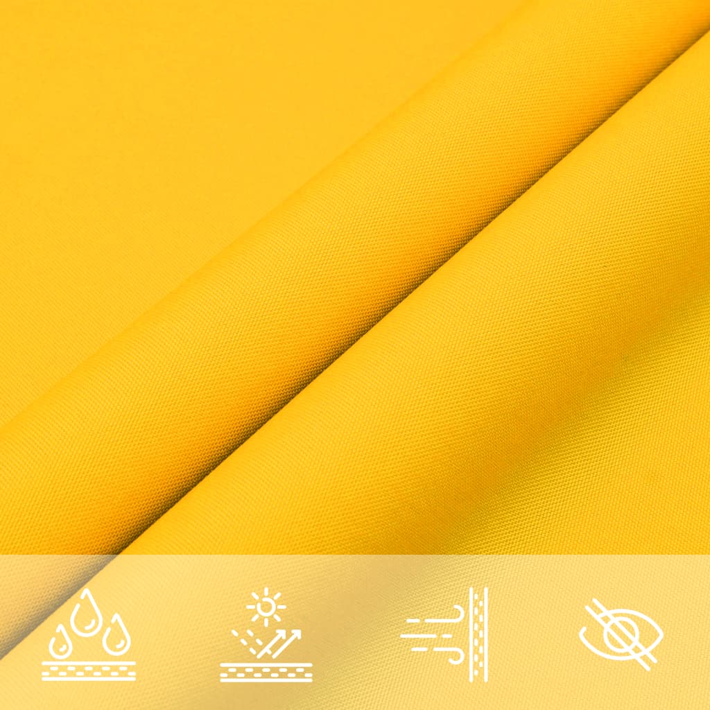 Para-sol estilo vela tecido oxford quadrado 3x3 m amarelo