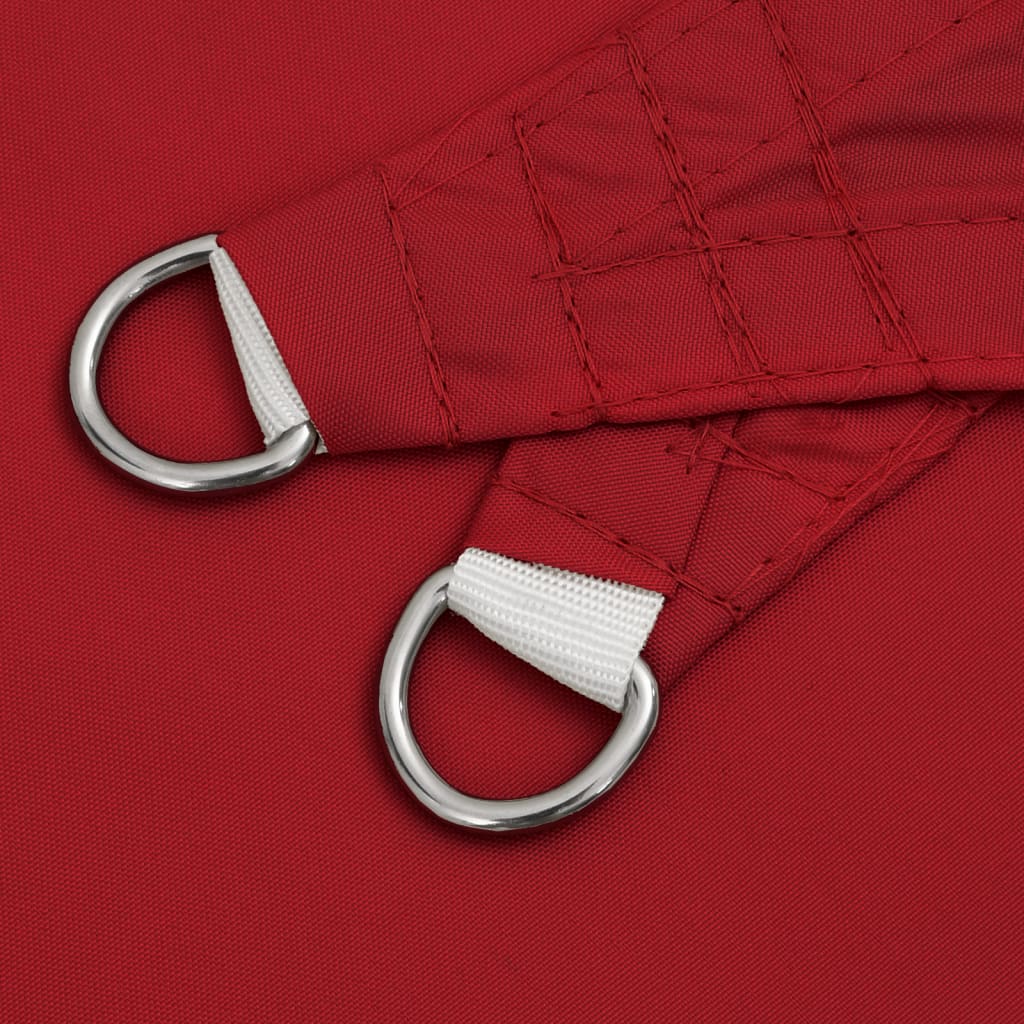 Para-sol estilo vela tecido oxford quadrado 2,5x2,5 m vermelho