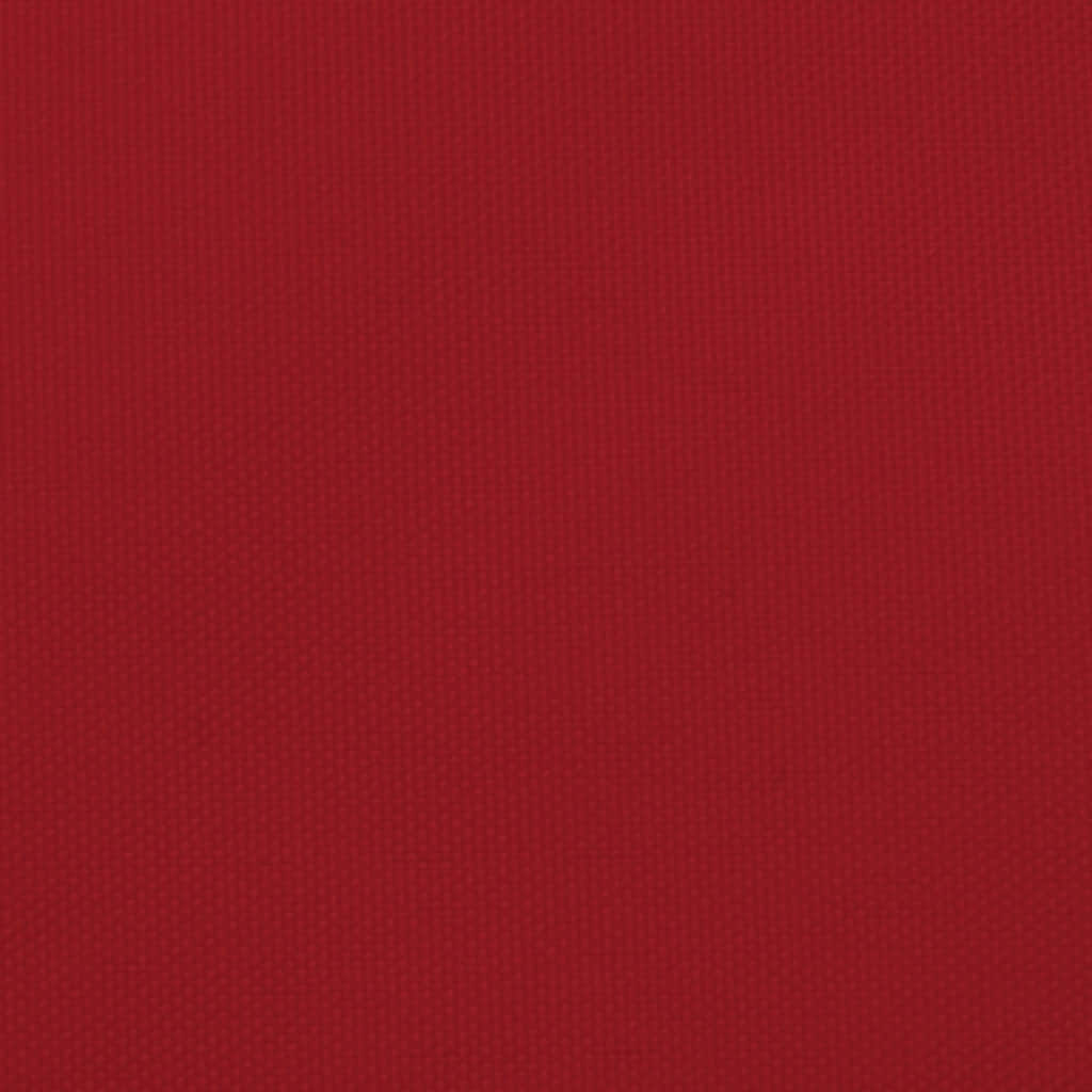 Para-sol estilo vela tecido oxford quadrado 7x7 m vermelho