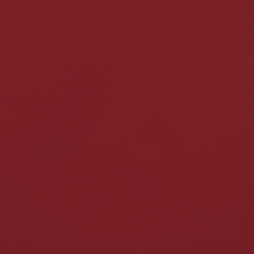 Para-sol estilo vela tecido oxford retangular 5x6 m vermelho