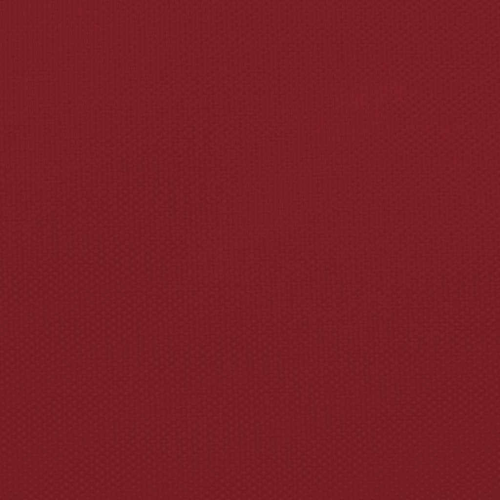 Para-sol vela tecido oxford triangular 3x3x4,24 m vermelho