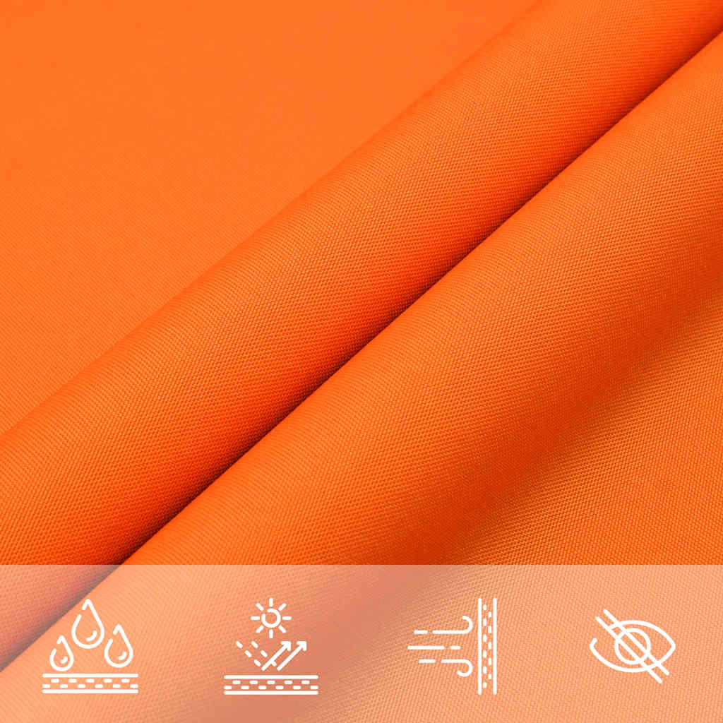 Para-sol estilo vela tecido oxford retangular 2x3,5 m laranja